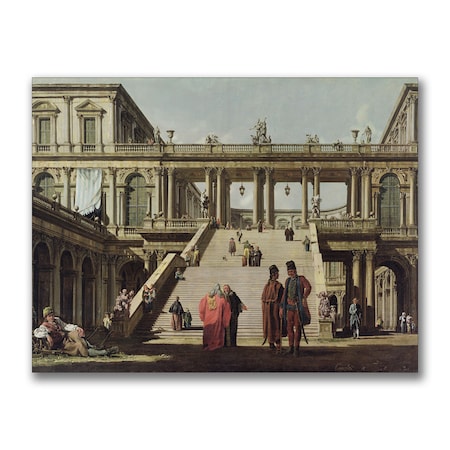 Canatello 'Castle Courtyard 1762' Canvas Art,24x32